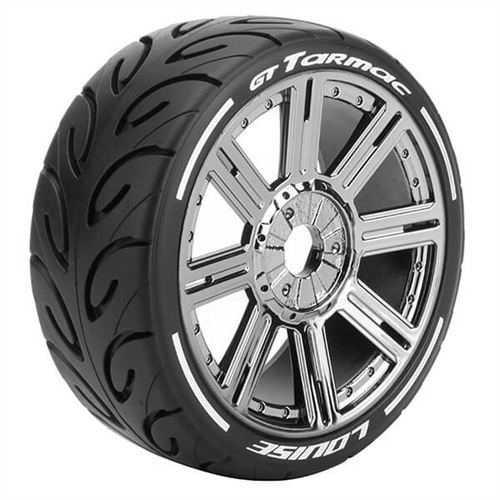 LOUISE RC GT-TARMAC 1/8 FR/RR SUPER SOFT HEX 17MM SPOKE/BLA